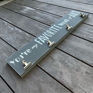 You're My Favorite Work of Art 4 clips display children's artwork 23.75"x5"x1"